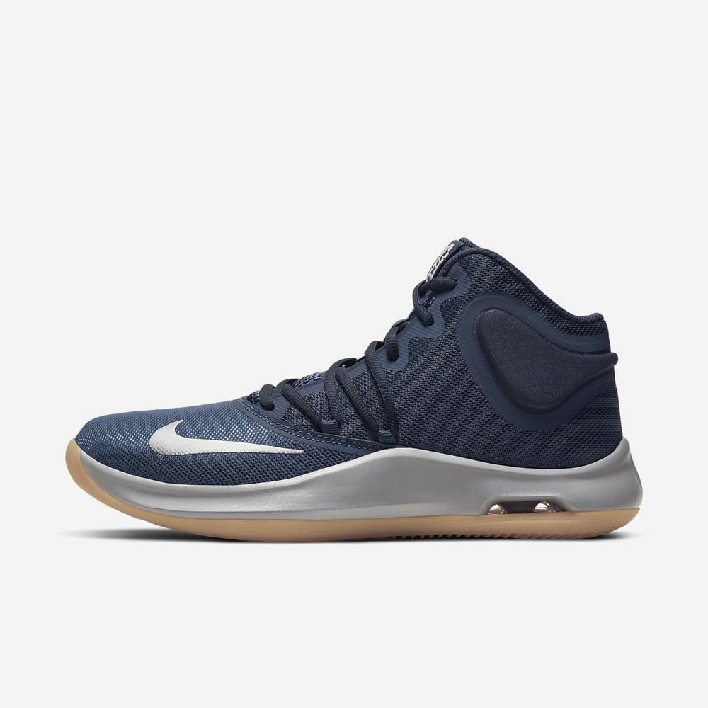 Chaussure De Basket Nike Air Versitile IV Bleu Marine 3682-740 Midnight Navy/Obsidian/Gum Light Brown/Metallic Silver Homme | DDL-95528210